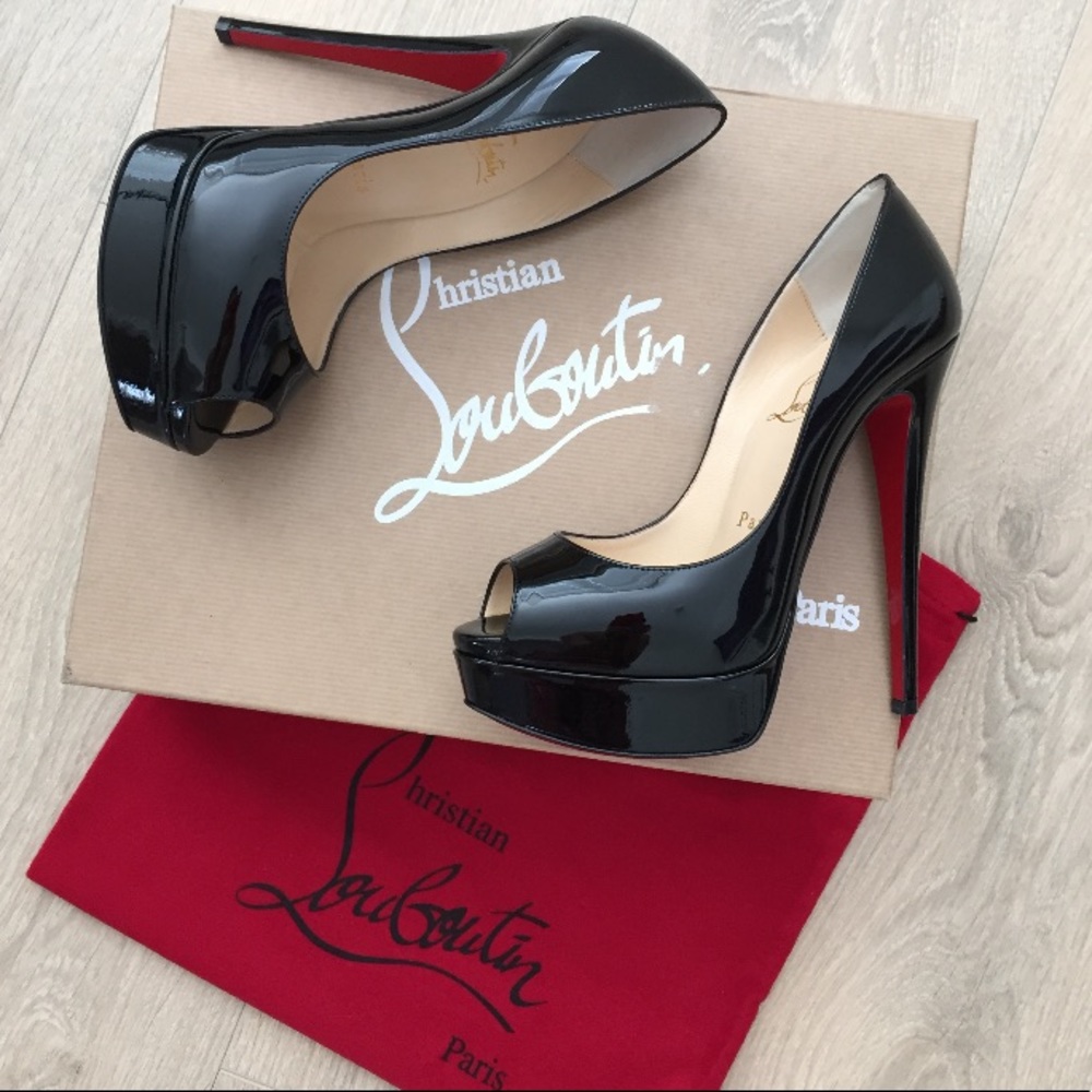 Christian louboutin • lady peep open toe pump